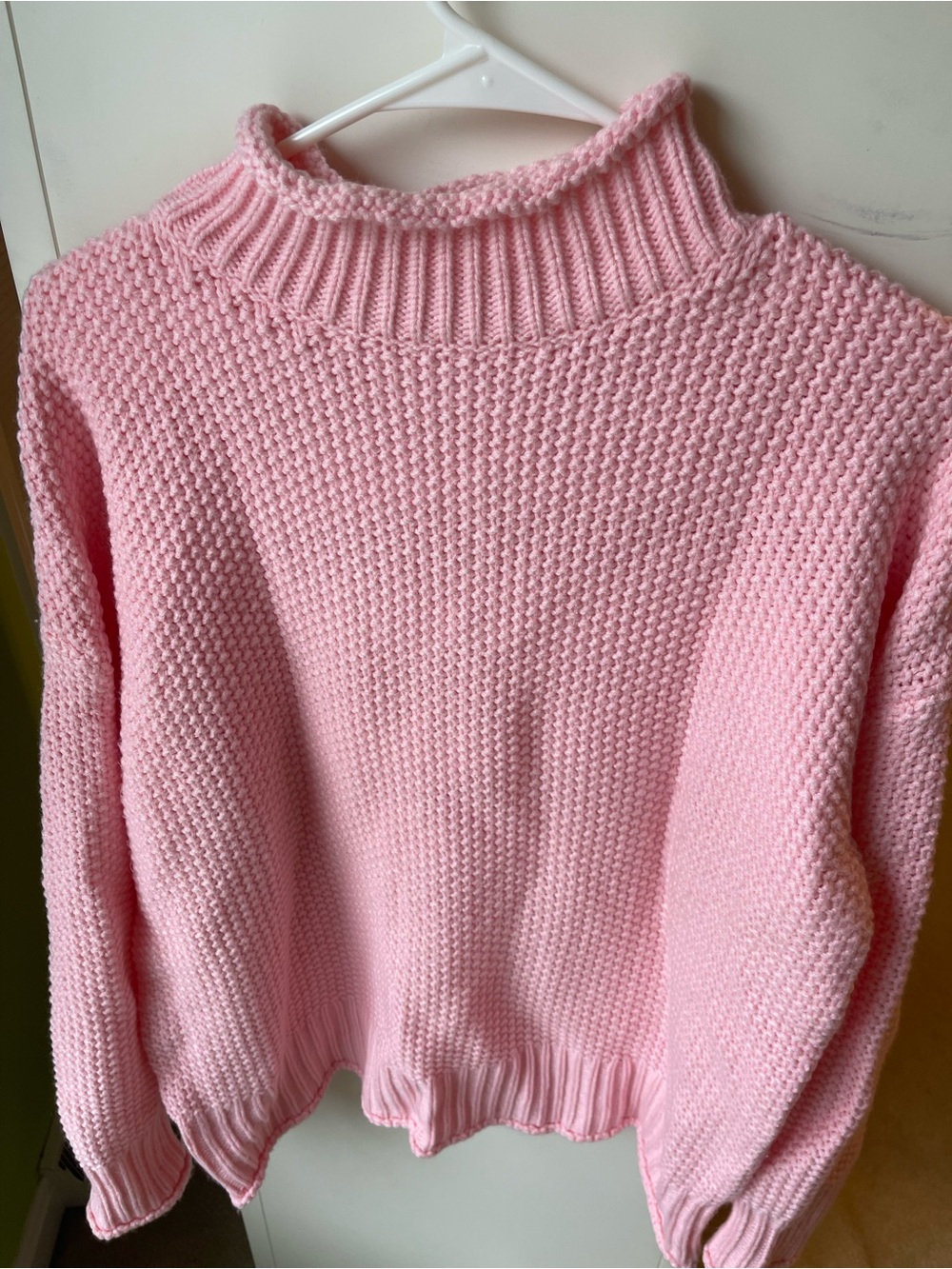 & Other Stories Pink Turtleneck Knit Sweater